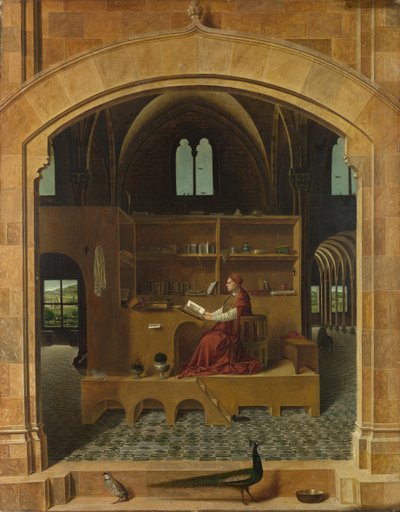 Aziz Jerome Çalışmasında, yaklaşık 1475 by Antonello da Messina