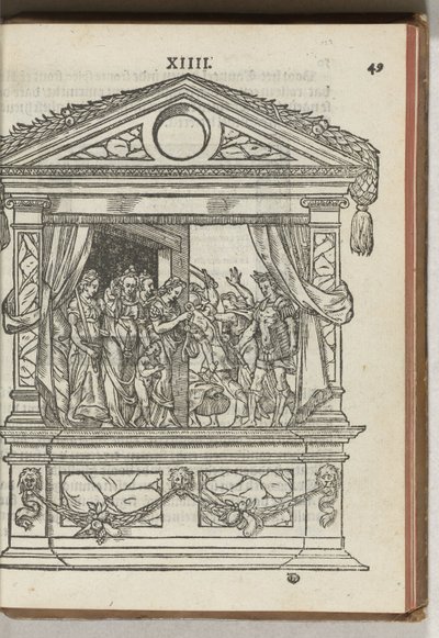 Sahneli üçüncü süslü iskele: prens erdemleri esaretten kurtarıyor, 1577 by Antoni van Leest