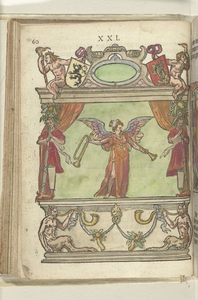 Faam'ın (Fama) kişileştirilmiş hali, 1578 by Antoni van Leest