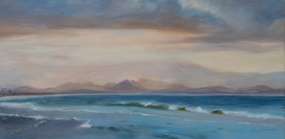 Bondi Beach Avustralya, 2018 (tuval üzerine yağlıboya) by Antonia Myatt