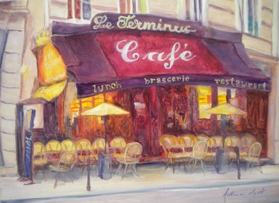 Cafe le Terminus, 2010 by Antonia Myatt