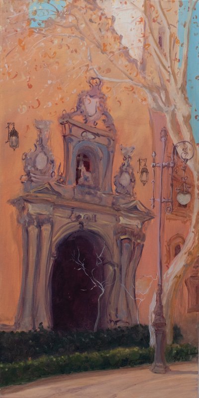 Granada Kapısı, 2016 (tuval üzerine yağlıboya) by Antonia Myatt