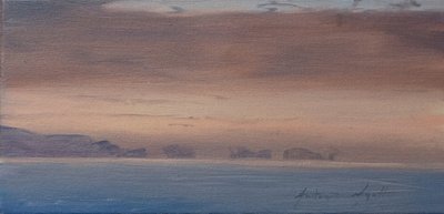 Yedi Kız Kardeş, Lymington, 2019 (tuval üzerine yağlıboya) by Antonia Myatt