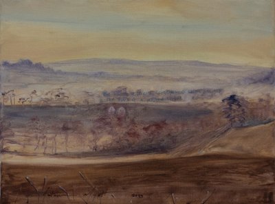 Yedi gözlü köprü Somerton, 2023 (tuval üzerine yağlı boya) by Antonia Myatt