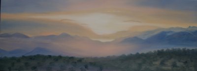 Sierra Nevada üzerinde gün doğumu, 2014 by Antonia Myatt