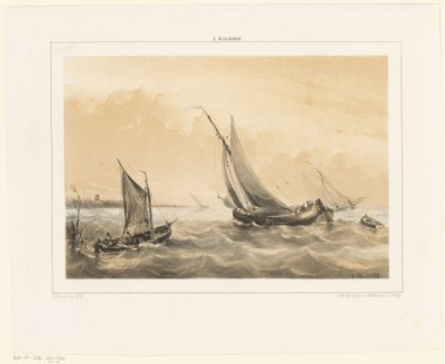 Denizde yelkenliler by Antonie Waldorp