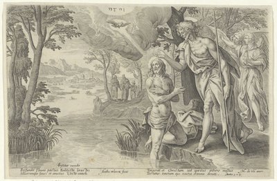 Doop van İsa İncil Tiyatrosu (...) (dizi başlığı) by Antonie Wierix (II)