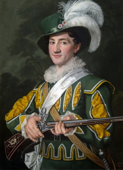 Alois Jelen (1801-1857) Carl Maria von Weber (1786-1826) - Antonin Machek (1775-1844) tarafından Der Freischuetz operasında Max olarak. Tuval üzerine yağlıboya by Antonin Machek