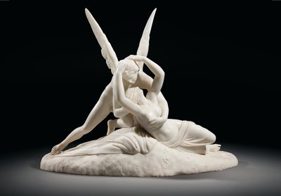 Aşk Tanrısının Öpücüğü ile Canlanan Ruh, 1860 dolayları (mermer) by Antonio (after) Canova