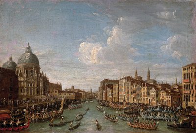 Venedik'in Tarihsel Yarışları by Antonio (follower of) Canaletto