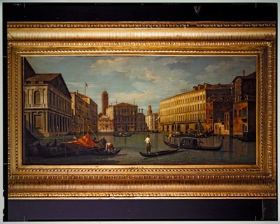 Kanal Görünümü by Antonio (studio of) Canaletto