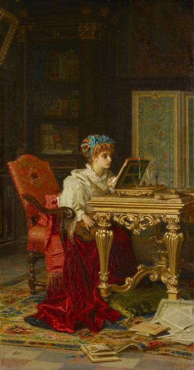 Müzik Çalan Kadın (Irene di Spilimbergo) by Antonio Barzaghi Cattaneo