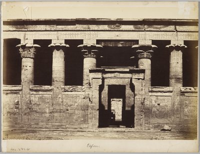 Edfu, Mısır by Antonio Beato