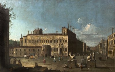 Piazza di Monte Cavallo, Roma, İtalya by Giovanni Antonio Canal