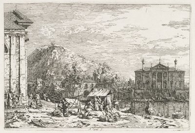 Görüşler: Nehrin Ötesinde Bir Şehir, 1735-1746. by Giovanni Antonio Canal