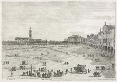 Manzara: Prà della Valle, Padua by Antonio Canaletto
