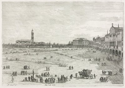 Manzara: Pra della Valle, Padua, 1735-1746. by Giovanni Antonio Canal