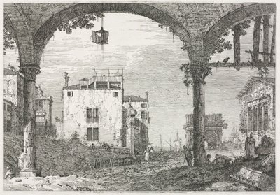 Manzara: Fenerli Portiko by Antonio Canaletto