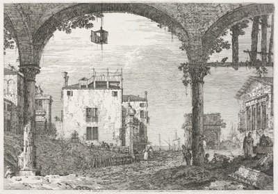 Manzaralar: Fenerli Portiko, 1735-1746. by Giovanni Antonio Canal