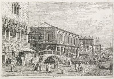 Manzara: Hapishane, Venedik by Antonio Canaletto
