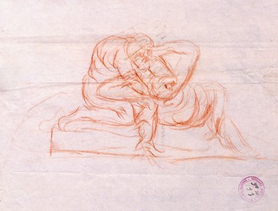 Aşk Tanrısı ve Ruh (çizim) by Antonio Canova