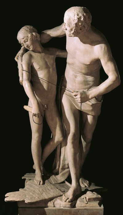 Daedalus ve Icarus, Antonio Canova (1757-1822), mermer heykel, 220 cm yükseklik by Antonio Canova