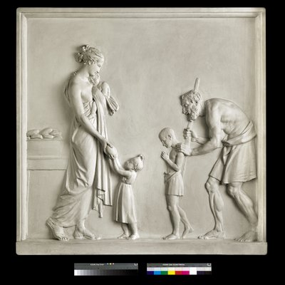 Açları Beslemek, 1795 (alçı) by Antonio Canova