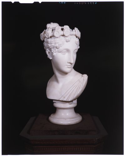 Bir Dansçının Başı, 1820 (mermer) by Antonio Canova