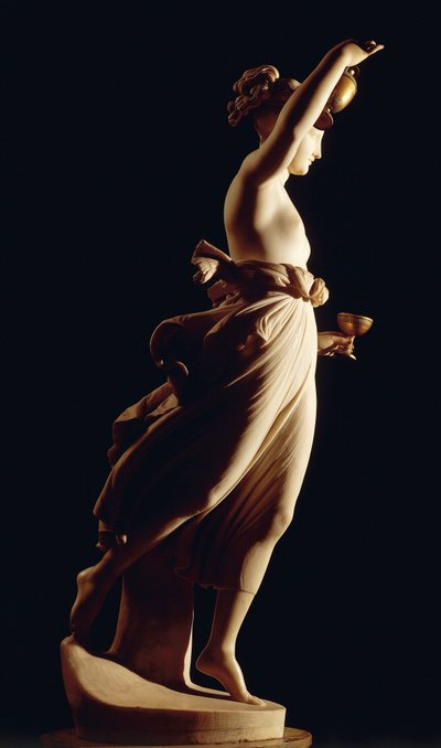 Hebe, Antonio Canova (1757-1822), mermer heykel by Antonio Canova