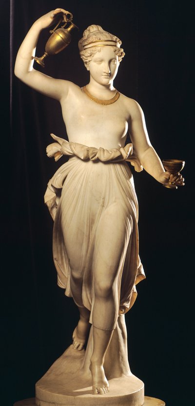Hebe, Antonio Canova (1757-1822), mermer heykel by Antonio Canova