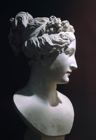 Paolina Borghese Venüs Victrix olarak, Antonio Canova (1757-1822), beyaz mermer by Antonio Canova