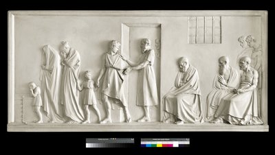 Ailesinden ayrılan Sokrates, 1787-1790 (alçı) by Antonio Canova