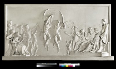 Sons of Alcynous dansı, 1790-92 (alçı) by Antonio Canova