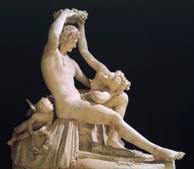 Antonio Canova (1757-1822), alçı modelden Venüs Aşkı taçlandırıyor by Antonio Canova