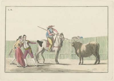 Bir Boğa Güreşinde Ana Eylemlerin Koleksiyonu serisinden Plaka II by Antonio Carnicero