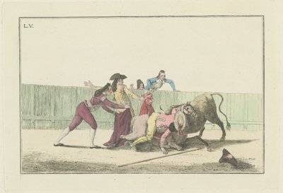 Bir Boğa Güreşinde Ana Eylemlerin Koleksiyonu serisinden Plaka V by Antonio Carnicero