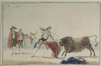 Suerte de Matar (Boğa güreşi sahnesi) by Antonio Carnicero