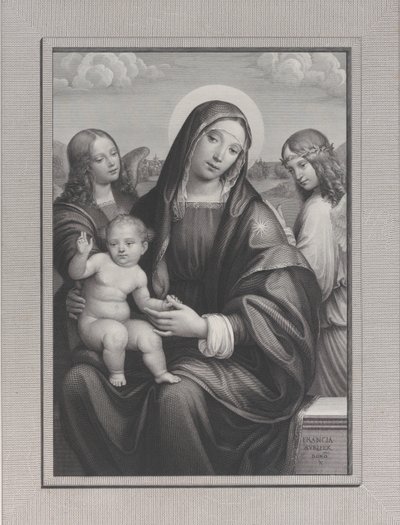 Meleklerle Madonna ve Çocuk, 1822-88. by Antonio Dalco
