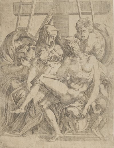 Pieta, 1540-45. by Antonio Fantuzzi