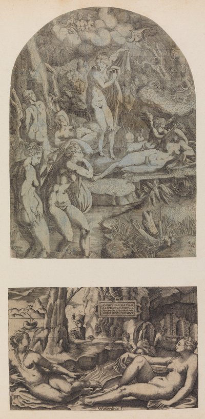 Venüs ve Periler Yıkanıyor, 1543. by Antonio Fantuzzi