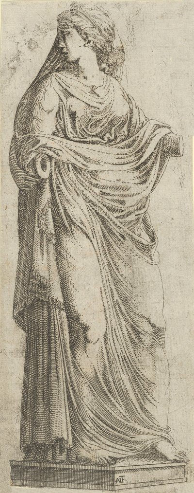 Kadın Sağa Döndü, 1540-45. by Antonio Fantuzzi