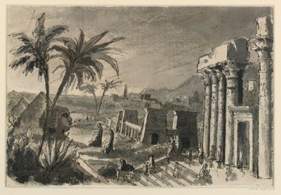 Sahne Tasarımı, Mısır Kasabası by Antonio Giuseppe Basoli