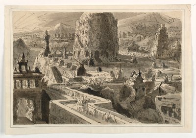 Sahne Tasarımı, Oryantal Kasaba by Antonio Giuseppe Basoli