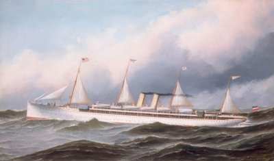S.M. Kaiser Wilhelm II hattının gemisi. by Antonio Jacobsen