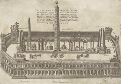 Circus Maximus'un Çok Doğru Bir Tanımı by Antonio Lafreri