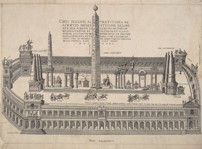 Circus Maximus'un Çok Doğru Bir Tanımı by Antonio Lafreri