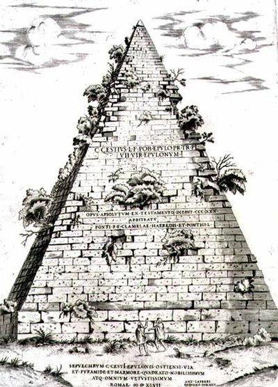 Caius Cestius Piramidi, MÖ 12