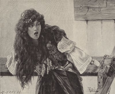 İftiracı (gravür) by Antonio Maria Fabres y Costa
