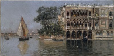 Venedik manzarası by Antonio Maria de Reyna Manescau