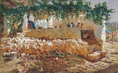 çamaşırcı kadın by Antonio Munoz Degrain